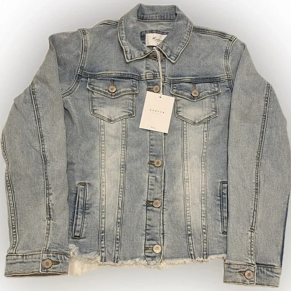 KanCan Zoey Fray Denim Jacket - Picture 3 of 6